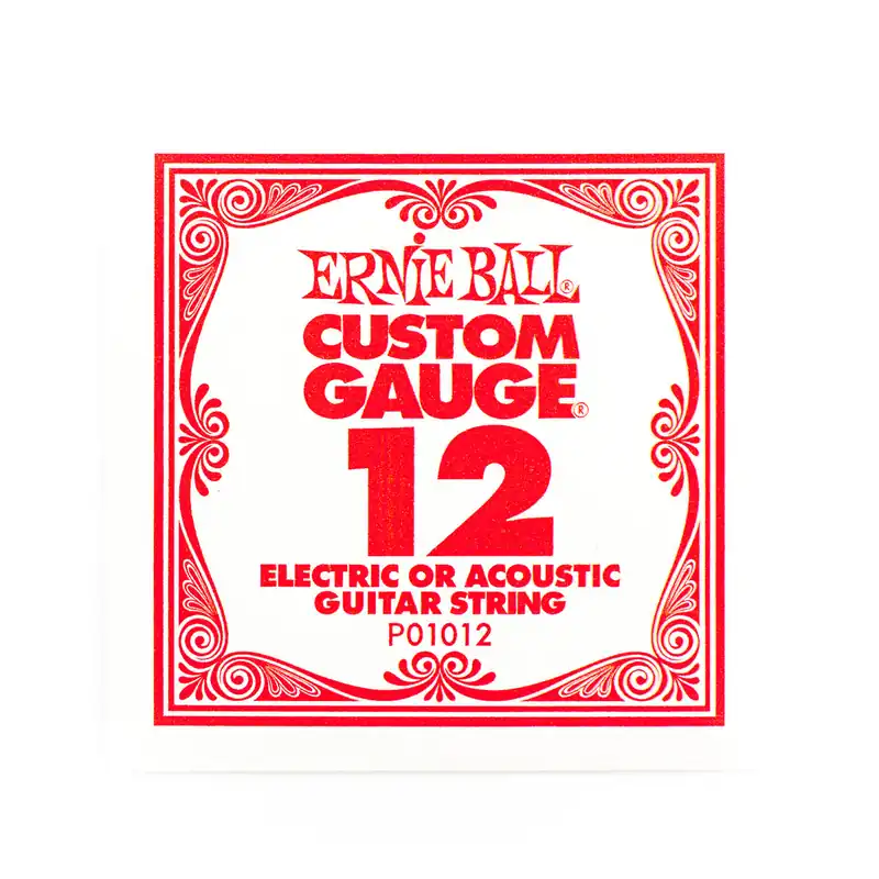 Ernie Ball Plain Steel 12 (.012") Single Guitar String Crafted