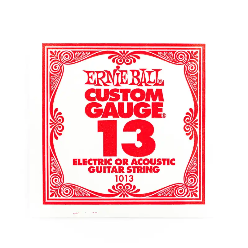 Ernie Ball Plain Steel 13 (.013") Single Guitar String Warranty Included