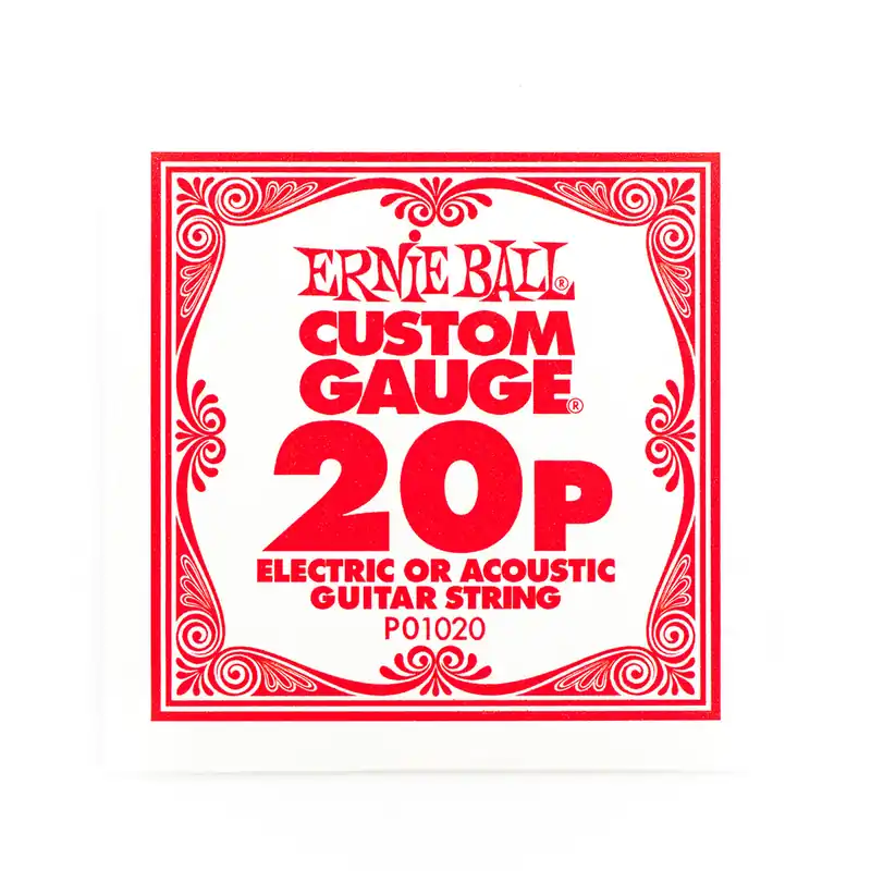 Ernie Ball Plain Steel 20 (.020") Single Guitar String Flash Sale