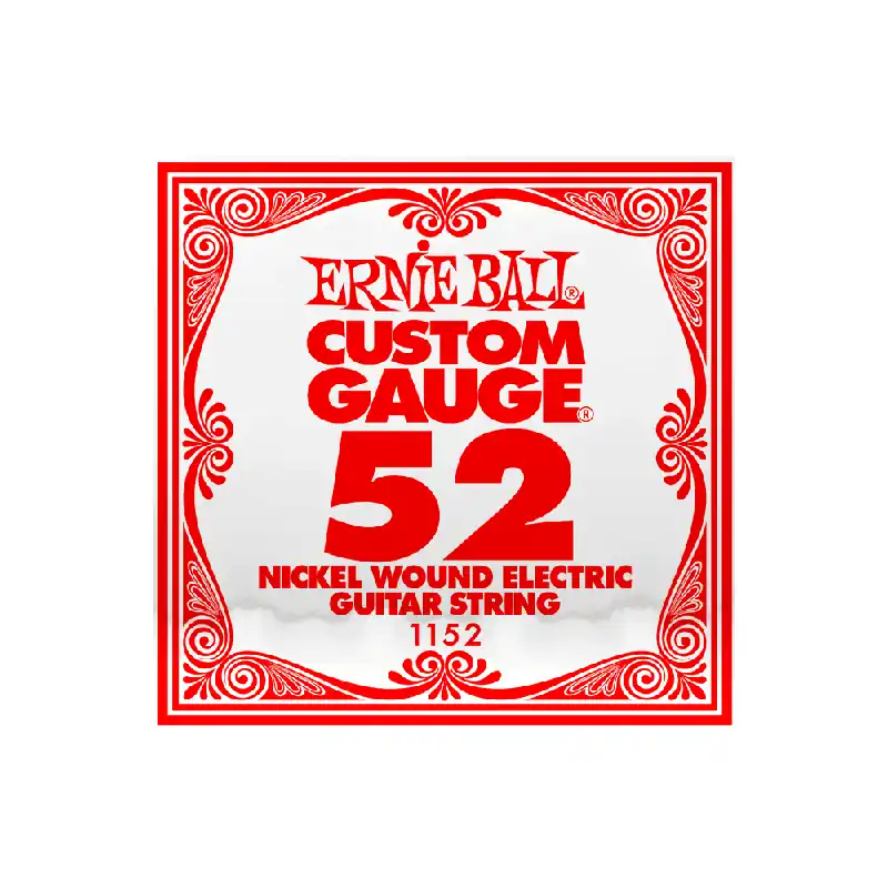 Ernie Ball Nickel Wound .052w Electric Guitar Single String Professional Grade