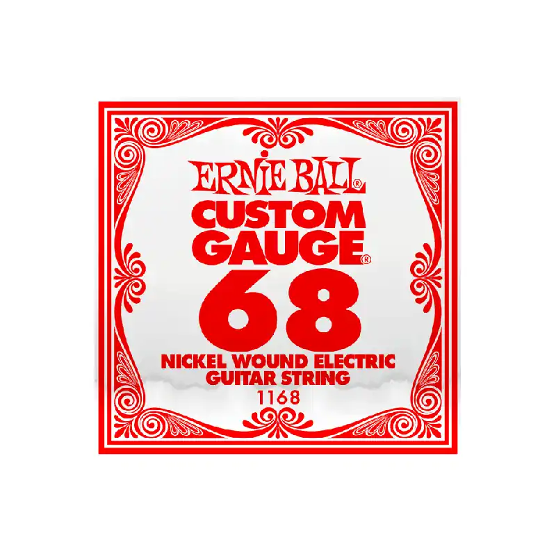 Authentic Ernie Ball Nickel Wound .068w Electric Guitar Single String