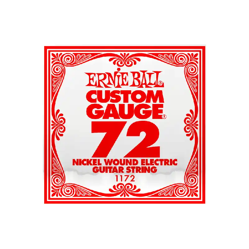 Ernie Ball Nickel Wound .072w Electric Guitar Single String Reduced Price