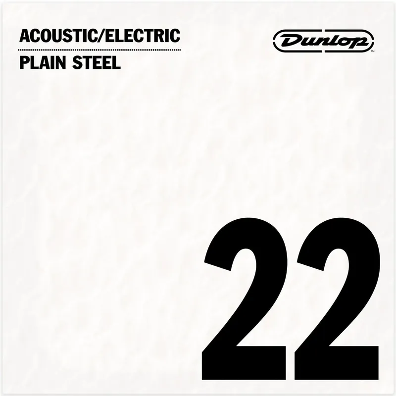 Crafted Jim Dunlop Plain Steel 22 (.022") Single Guitar String