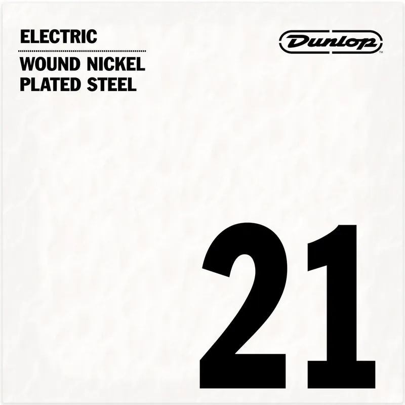 Markdown Jim Dunlop Nickel-Plated 21w (.021") Electric Guitar Single String