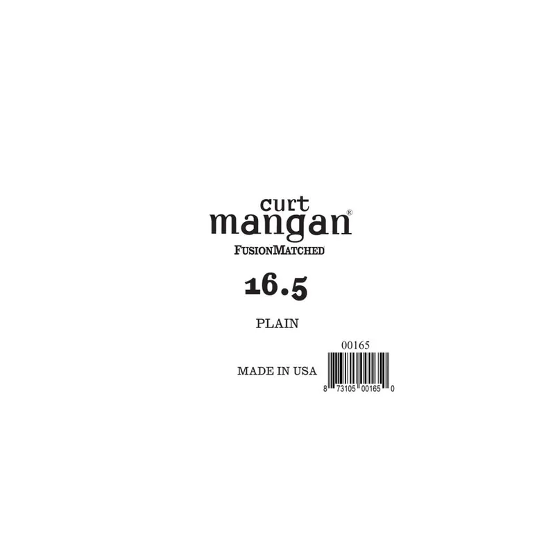 Curt Mangan Plain Steel 16.5 (.0165") Electric/Acoustic Guitar Single String, Ball-End Fast Shipping