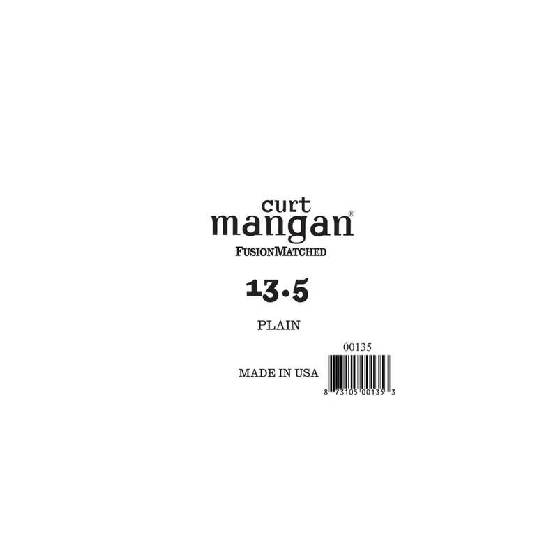 Curt Mangan Plain Steel 13.5 (.0135") Electric/Acoustic Guitar Single String, Ball-End Today Only