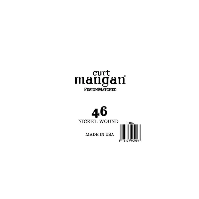 Same Day Shipping Curt Mangan Nickel Round-Wound 46 (.046") Electric Guitar Single String, Ball-End