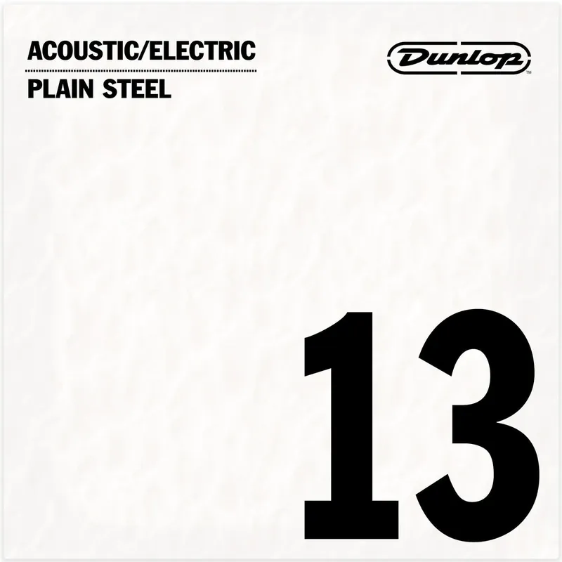 Crafted Jim Dunlop Plain Steel 13 (.013") Single Guitar String