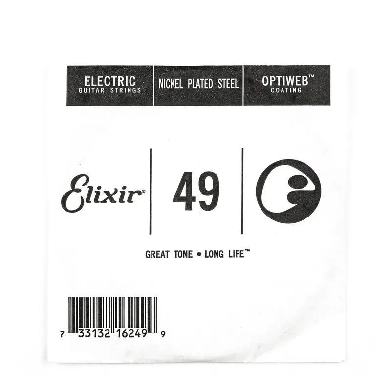 Price Cut Elixir Optiweb Nickel Wound 49 (.049") Electric Guitar Single String