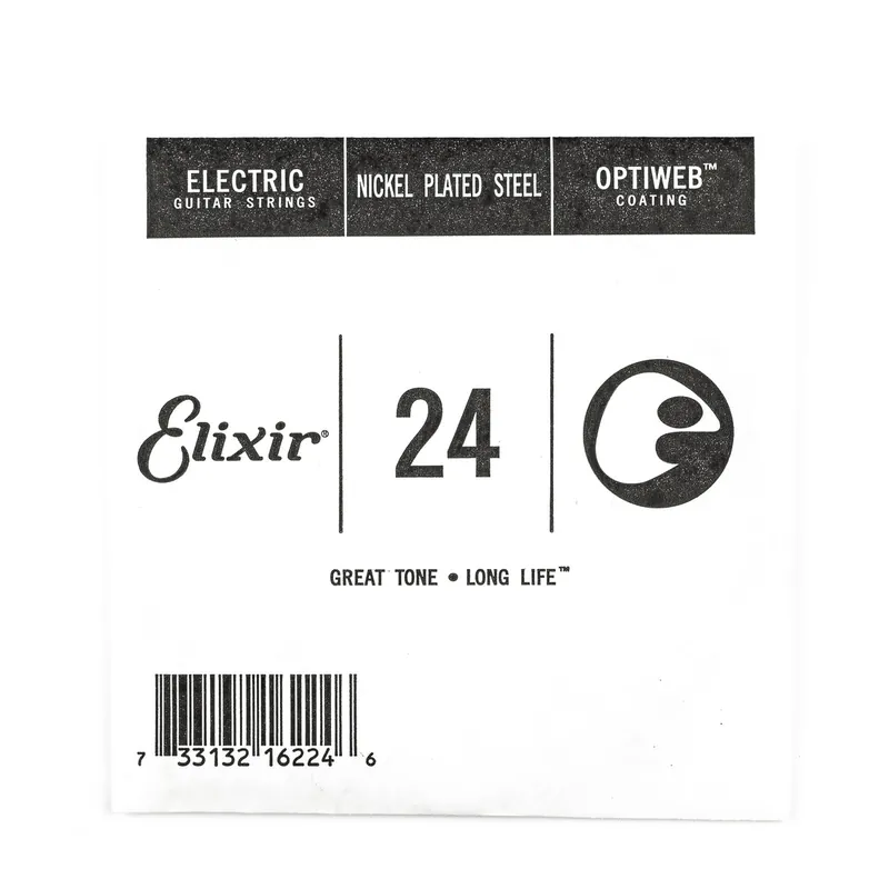 Bargain Elixir Optiweb Nickel Wound 24 (.024") Electric Guitar Single String