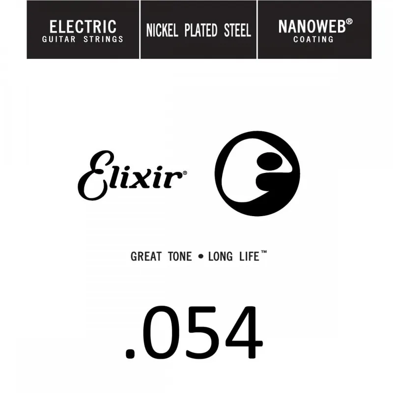 Direct From Factory Elixir Nanoweb Nickel Wound 54 (.054") Electric Guitar Single String