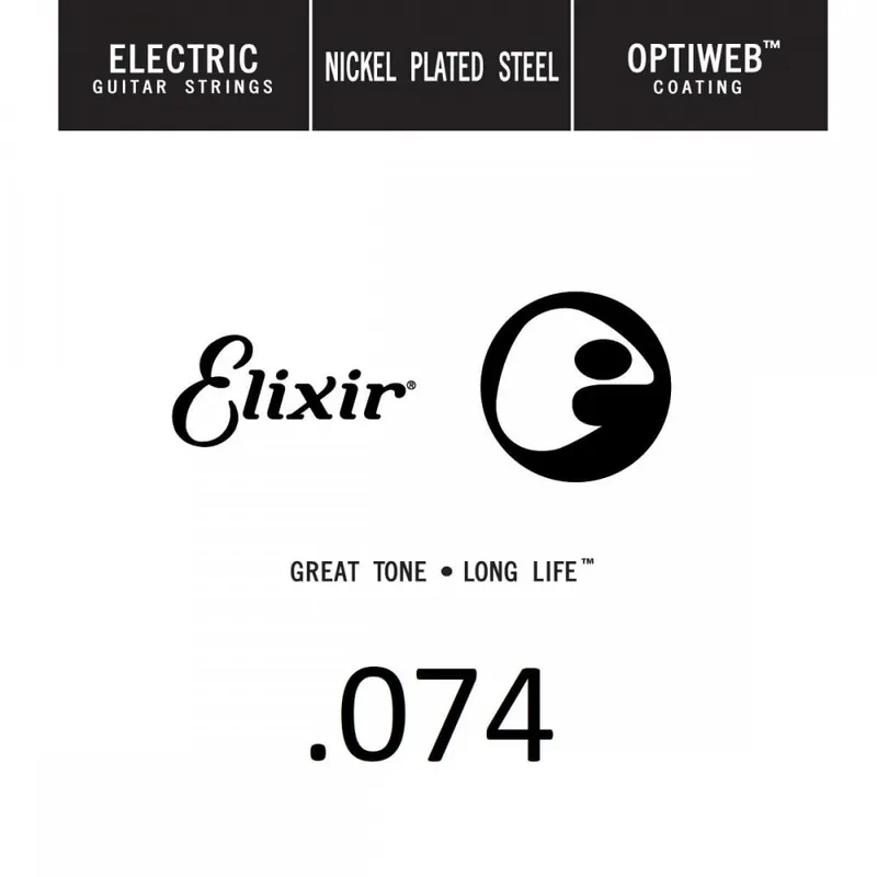 Elixir Optiweb Nickel Wound 74 (.074") Electric Guitar Single String Buy Direct
