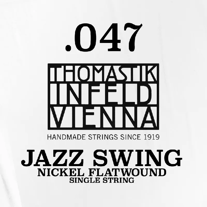 Thomastik-Infeld Jazz Swing Nickel Flatwound Single String .047 Free Shipping