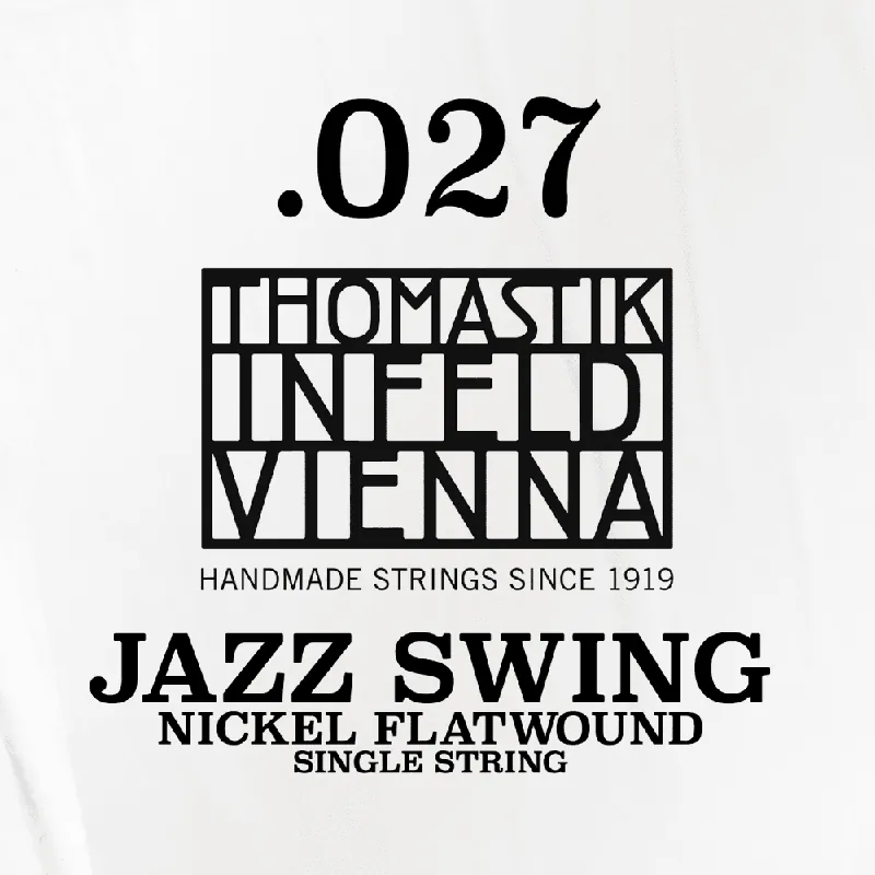 Authentic Thomastik-Infeld Jazz Swing Nickel Flatwound Single String .027