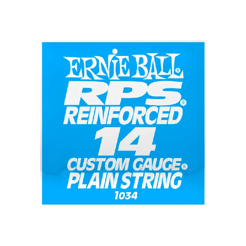 New Arrival Ernie Ball RPS Reinforced Plain Steel 14 (.014") Single Guitar String
