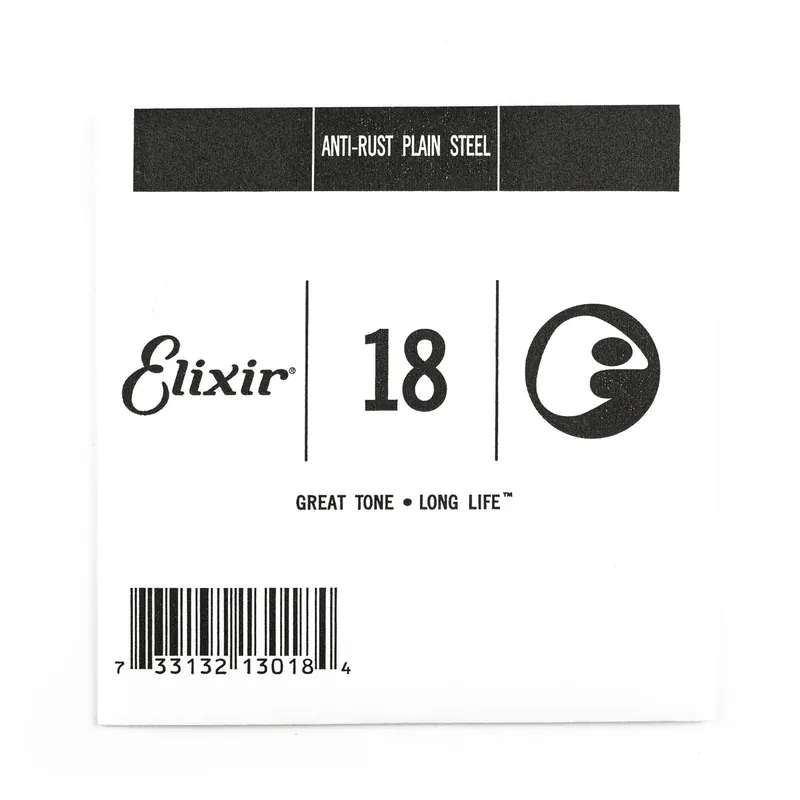 Elixir Anti-Rust Plain Steel 18 (.018") Guitar Single String Markdown