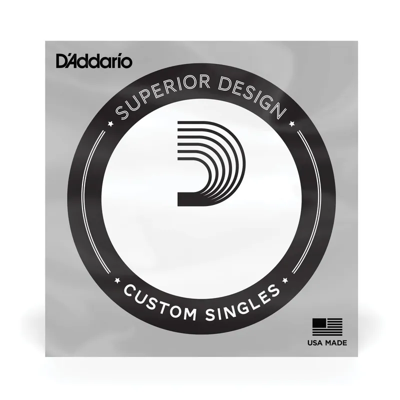 Crafted D'Addario CG028 Chromes Flatwound Electric Guitar Single String .028