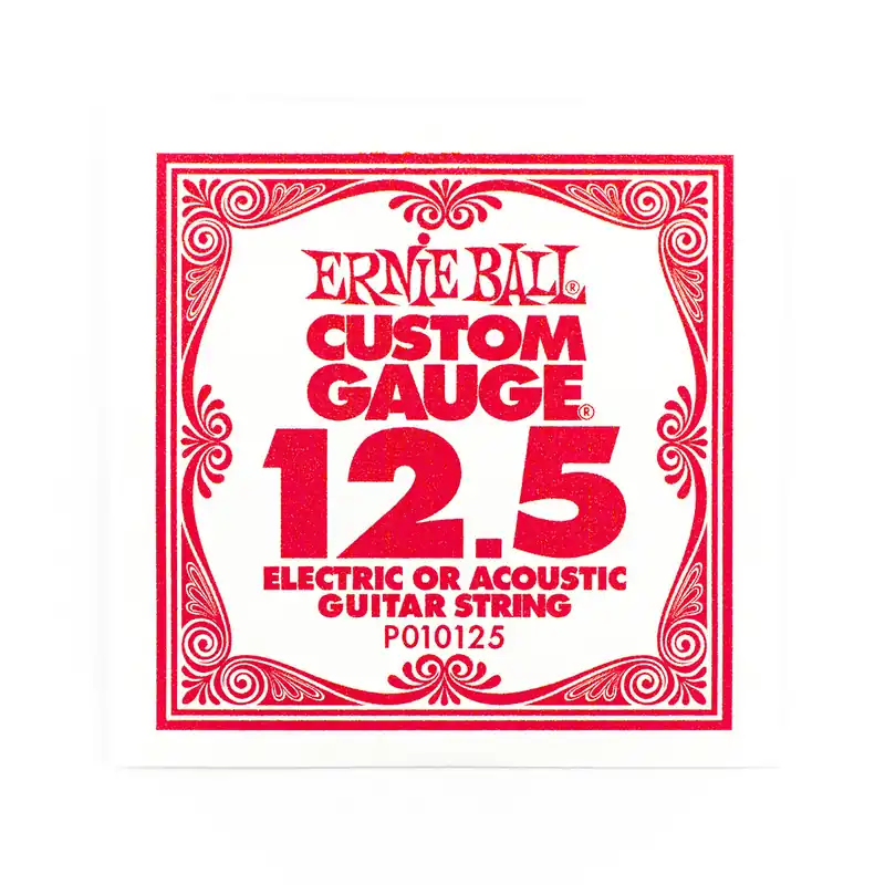 Exclusive Ernie Ball Plain Steel 12.5 (.0125") Single Guitar String