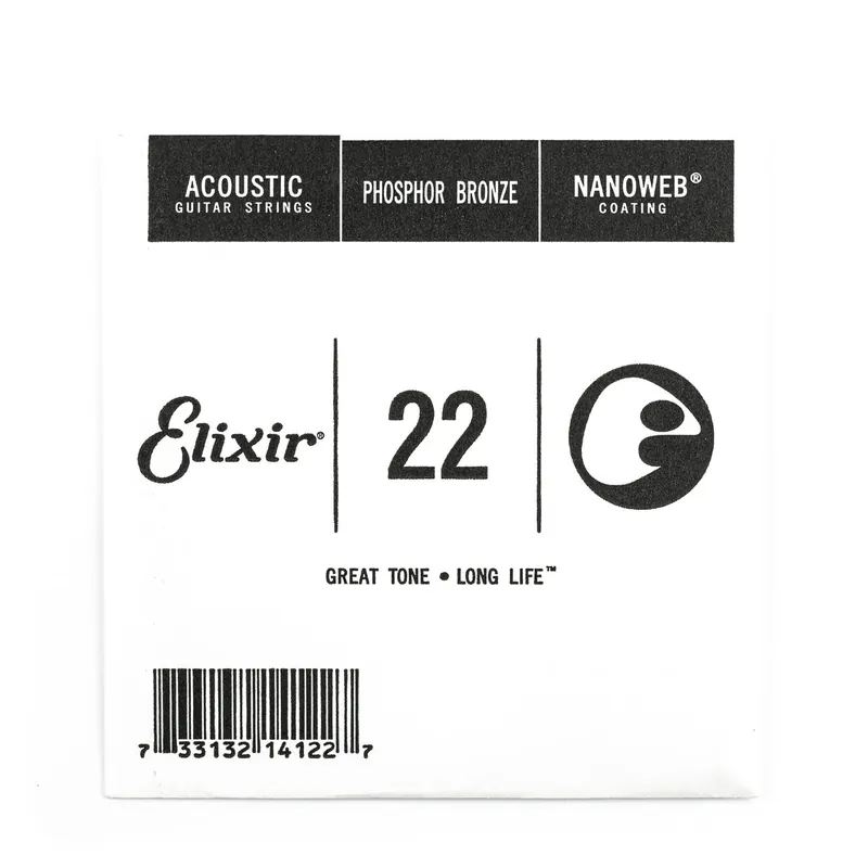 Elixir Nanoweb Phosphor Bronze 22 (.022") Acoustic Guitar Single String Sale