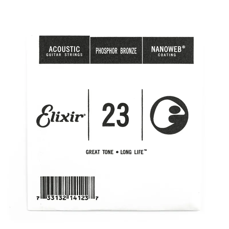 Last Chance Elixir Nanoweb Phosphor Bronze 23 (.023") Acoustic Guitar Single String
