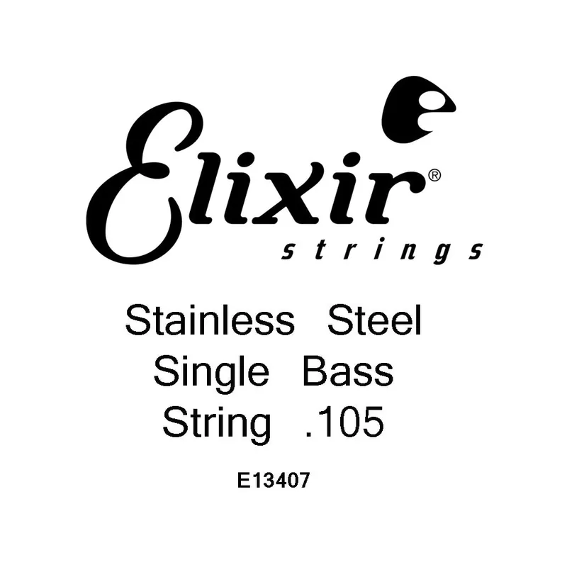 Best Seller Elixir Nanoweb Stainless Steel 105 (.105") Bass Single String, Long Scale