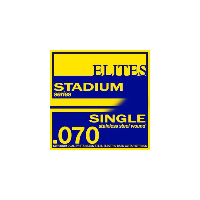 Elites Stadium Stainless Steel 70 (.070") Bass Guitar Single String, Long Scale Original