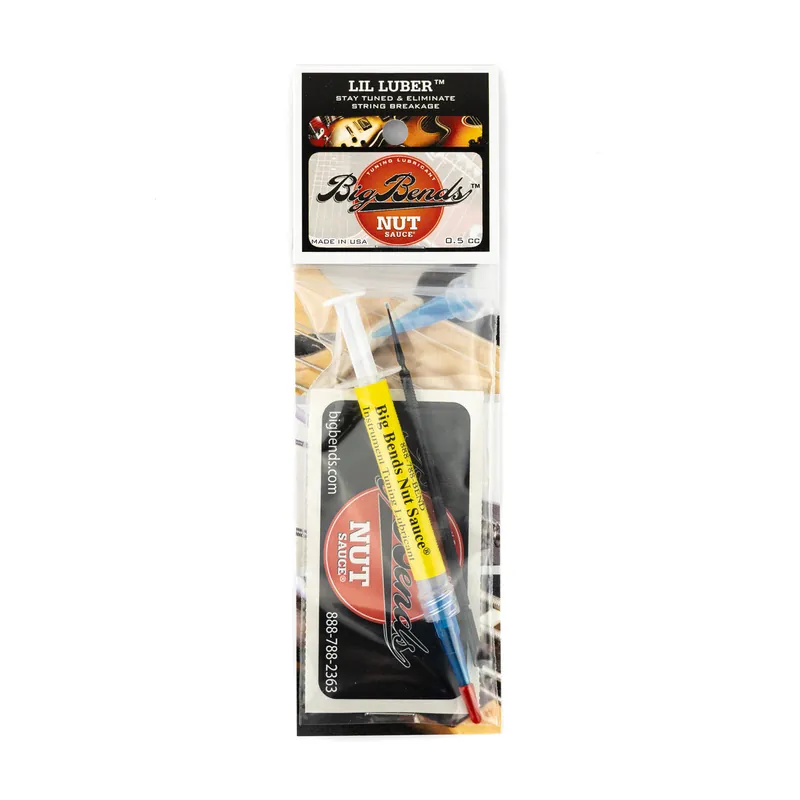 Big Bends Lil' Luber Ultra Guitar Nut Sauce Slot & Groove Luber, Small 0.5cc Top Pick