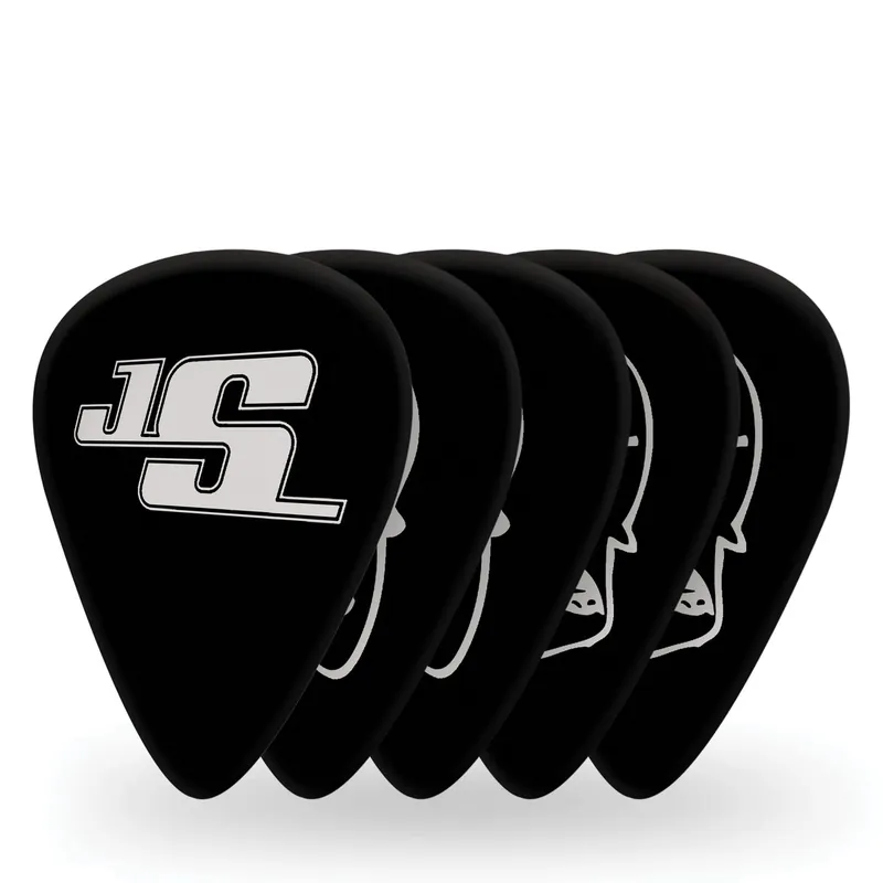 D'Addario Joe Satriani Signature Medium Guitar Picks, Black, 10-Pack Premium