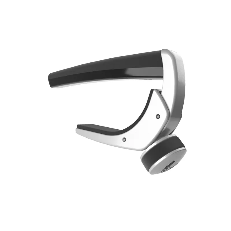 D'Addario Pro Plus Guitar Capo, Silver Fan Favorite