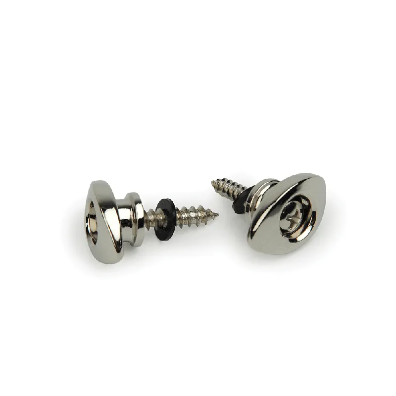 Cheap D'Addario Elliptical Strap Buttons, Chrome, 2-Pack