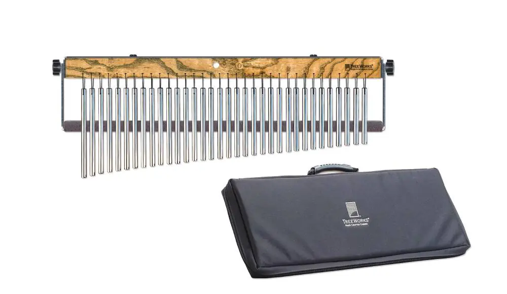TreeWorks ChimesFull-Size Single Row Concert Chime with Damper and Free Deluxe Bag Hassle-Free Returns