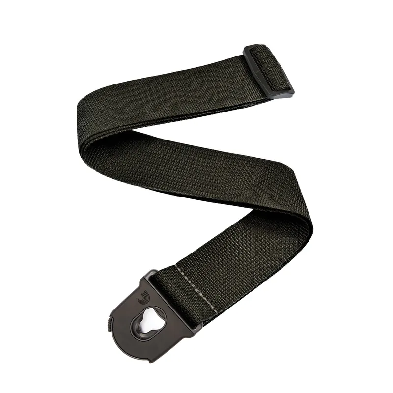 Luxury D'Addario Black Planet Lock Polypro Guitar Strap