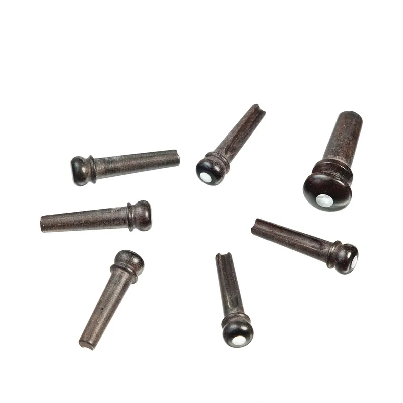 D'Addario Acoustic Guitar Bridge Pin Set, Ebony w/ Pearl Inlay Instant Buy