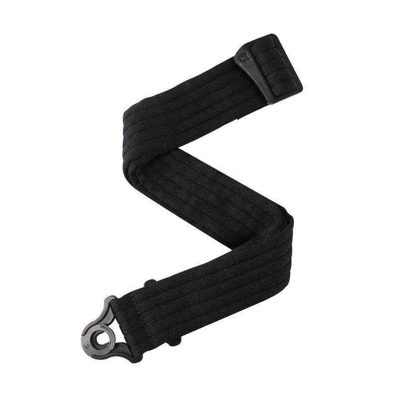 D'Addario Auto Lock Guitar Strap, Black Padded Stripes Direct From Factory