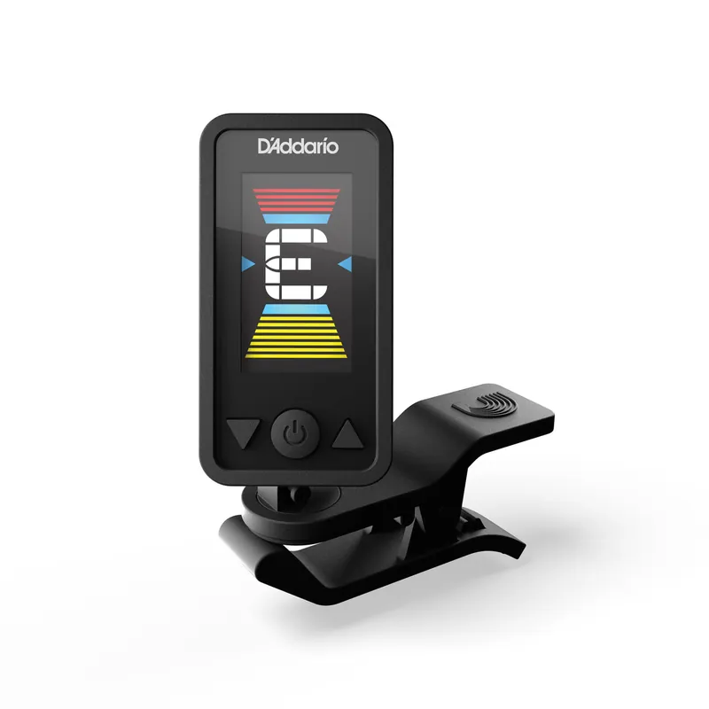 D'Addario ECLIPSE Clip-On Headstock Guitar/Bass Tuner, Black Flash Sale
