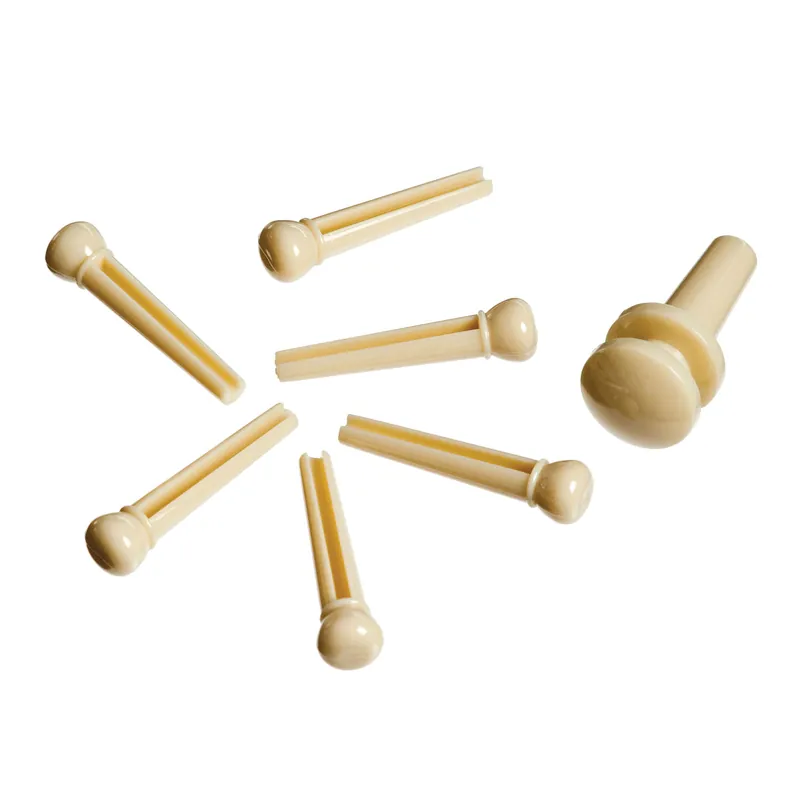 Brand New D'Addario Acoustic Guitar Bridge Pin Set, Ivory