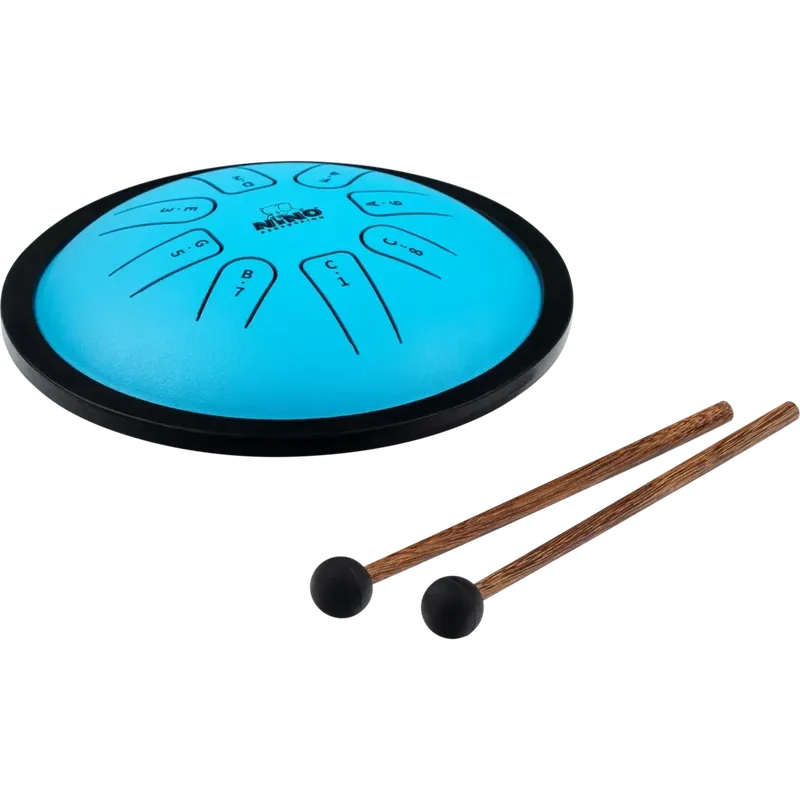 Nino PercussionMini Melody Steel Tongue Drum - Blue Genuine