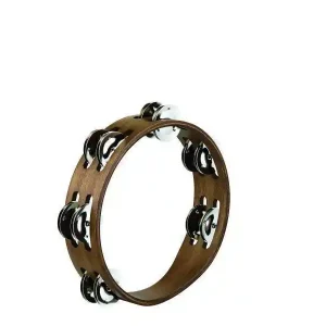 MeinlCompact 8 inch Wood Tambourine - 2 rows - Walnut Brown Get Yours