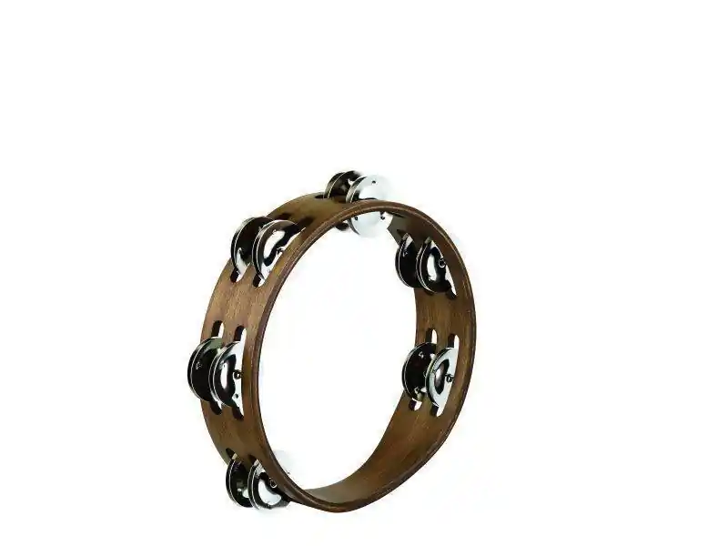 MeinlCompact 8 inch Wood Tambourine - 2 rows - Walnut Brown Get Yours