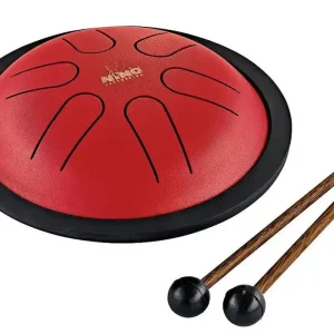 MeinlNino Mini Melody Steel Tongue Drum - Red Direct From Manufacturer