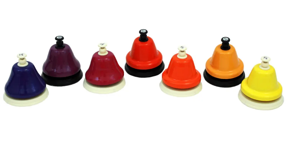New Release Rhythm BandChromaNotes 7-Note Expanded Range Desk Bell Set