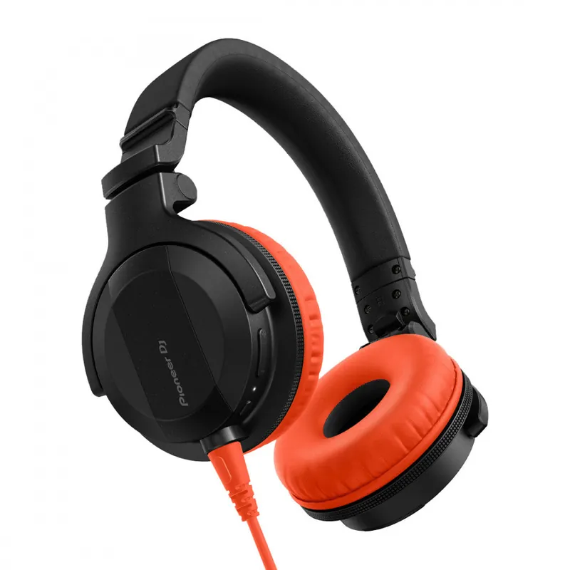 Pioneer DJ HDJ-CUE1 Headphones with Orange Accessory Pack Crafted