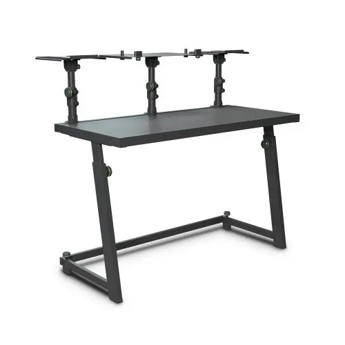 Gravity FDJT01 Dj-Desk With Flexible Loudspeaker And Laptop Tray - Black Premium