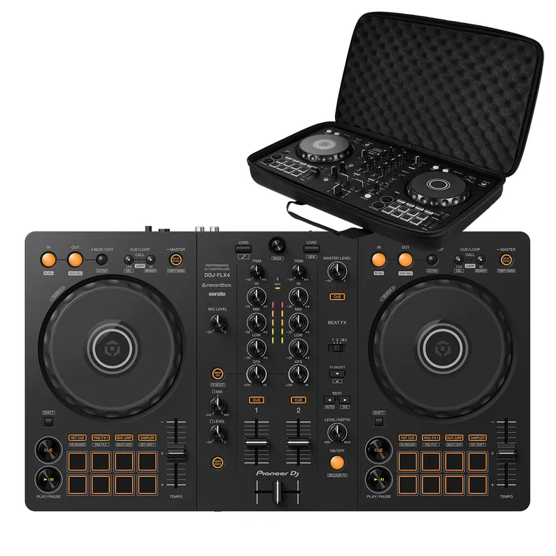 Pioneer DJ DDJ-FLX4 with DJC-B BAG Secure Checkout