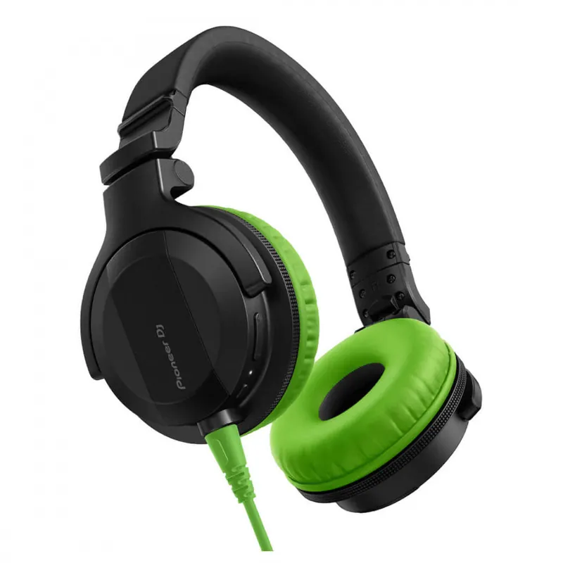 Pioneer DJ HDJ-CUE1 Headphones with Green Accessory Pack Best Seller