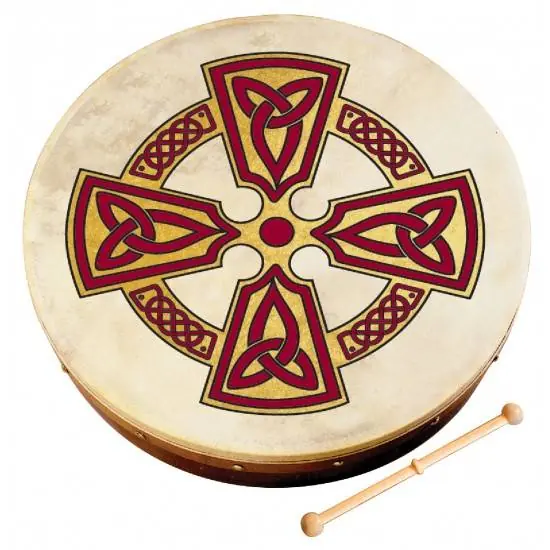 Waltons Irish MusicCeltic Cross 12'' Bodhran - Kilkenny Next Day Delivery