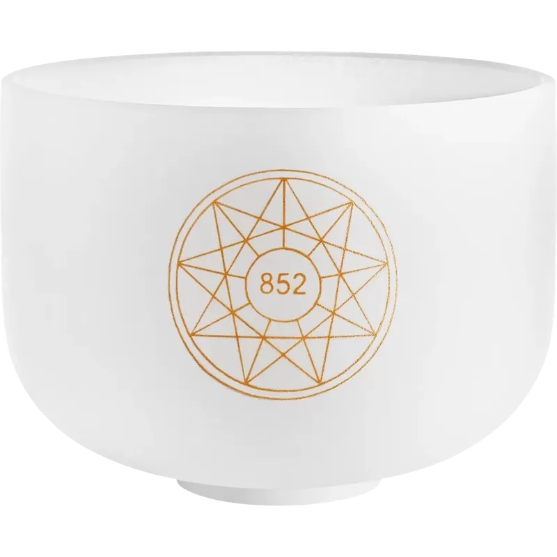 Latest Meinl10'' Solfeggio Crystal Singing Bowl - LA 852 Hz