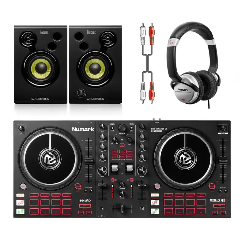 Viral Numark Mixtrack Pro FX DJ System + Monitor 32 + Headphones