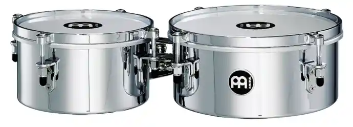 MeinlMini Timbales - Chrome Worldwide Shipping