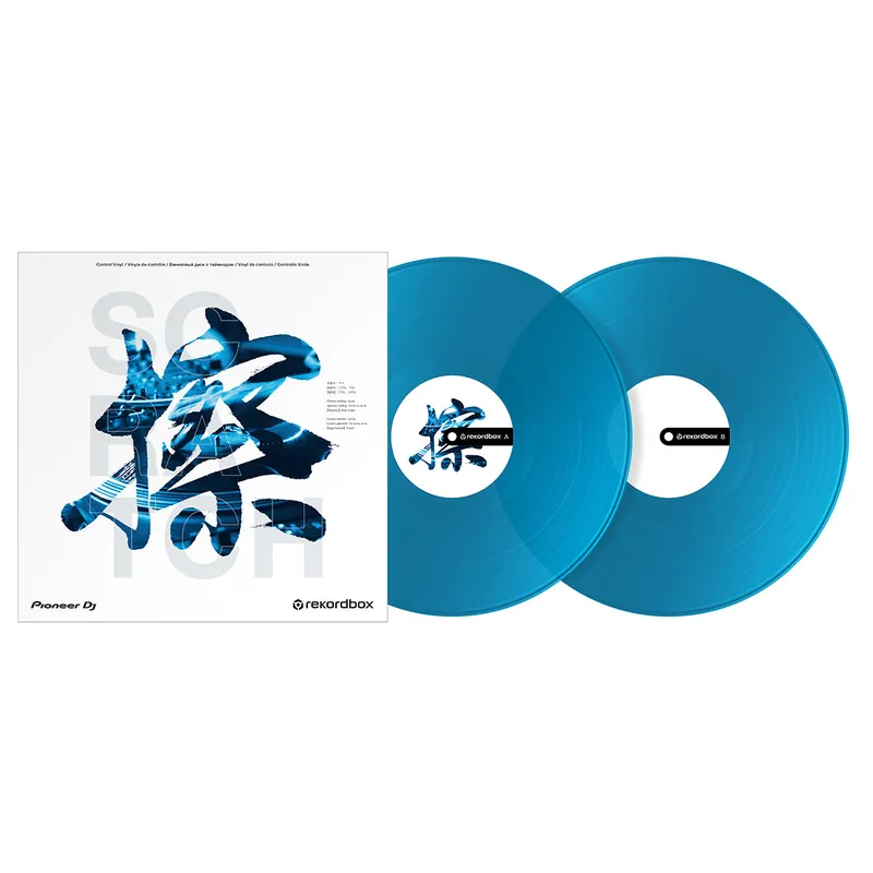 Pioneer DJ RB-VD2-CB Rekordbox Control Vinyl Blue - Pair Big Sale